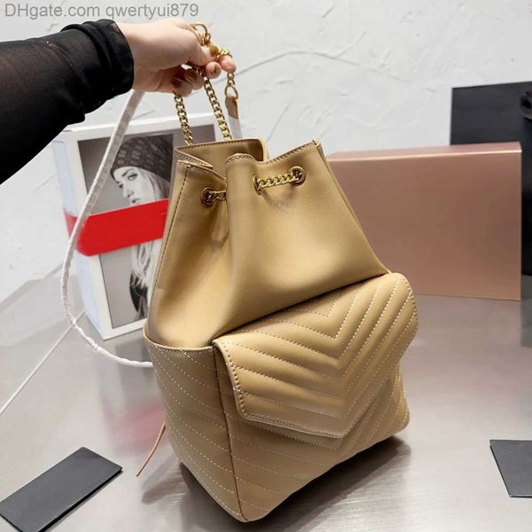 

backpack style 5a designer bag famous brand fashion casual v shaped checked metal chain multicolor womens