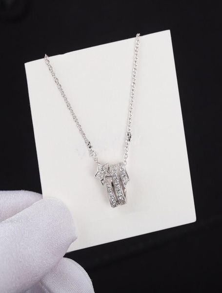 

c comet necklace 925 sterling silver imported diamond fashion temperament8136670