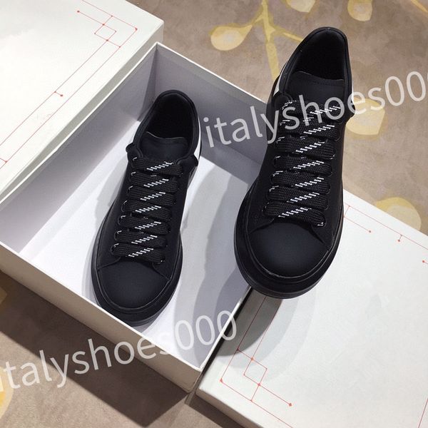 

new luxury designer men trainer causal shoes fashion brand woman leather lace up platform sole sneakers white black mens women's sizes