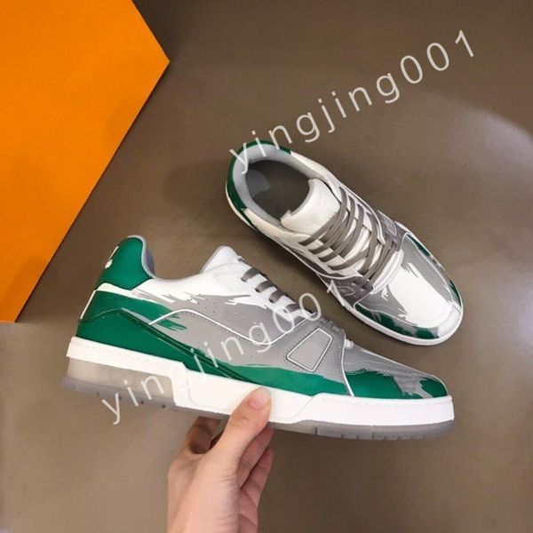 

2023 new luxurys platform designer boots low casual shoes sneakers women mens fashion party flat leather vintage trainers, Black