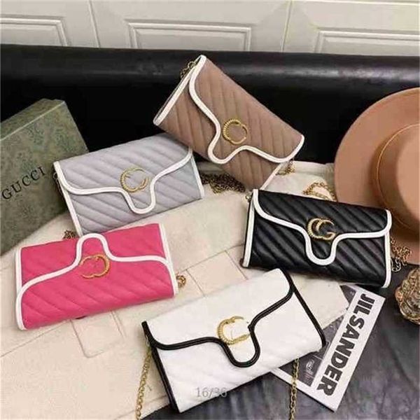 

designer bag handbag style 2023 flip type color matching twill in spring