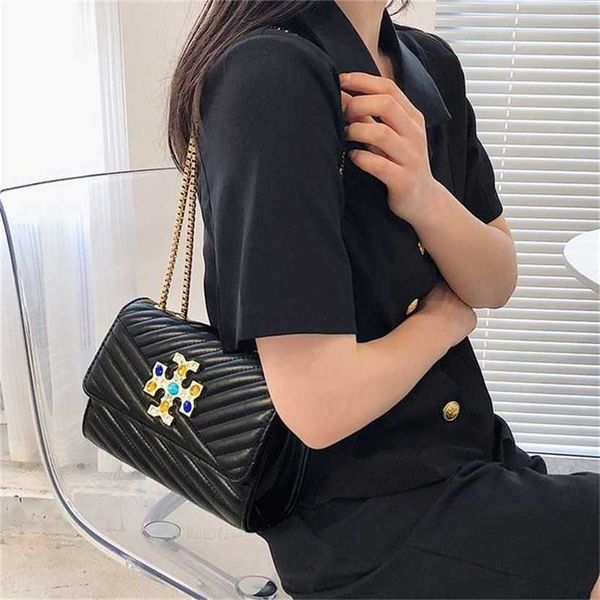 

designer bag handbag style 2023 flip inlaid with color simple diagonal span
