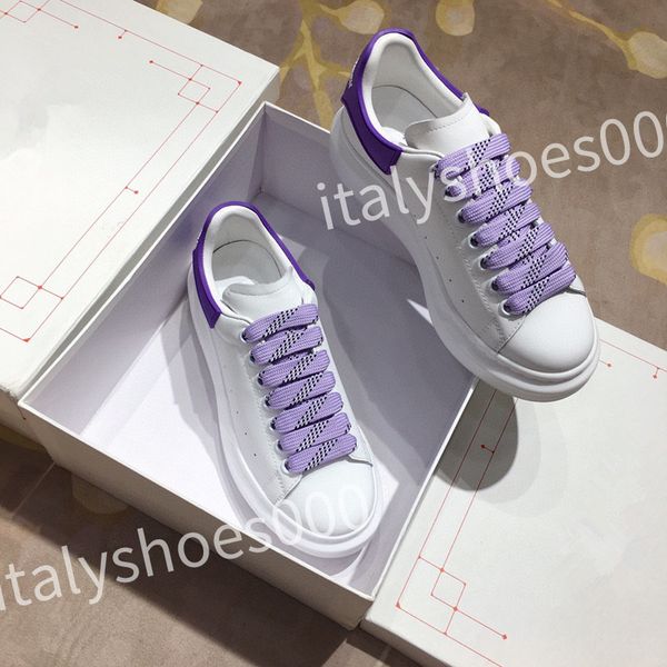 

new designer men trainer causal shoes fashion brand woman leather lace up platform sole sneakers white black mens womens sizes 35-45