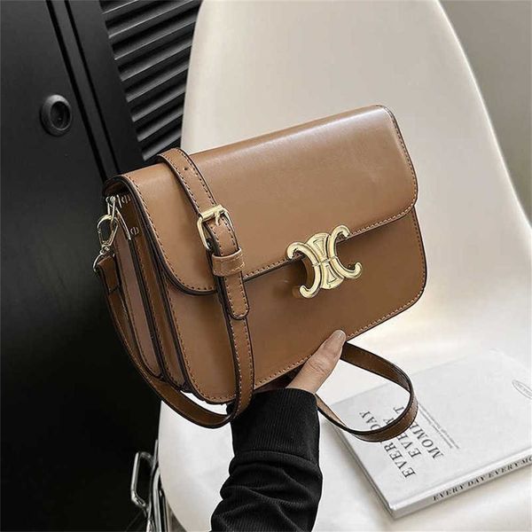 

23 new bags fashion trend versatile lisa same triumphal arch underarm bag single shoulder oblique cross small square bag for women 4l8p 50%