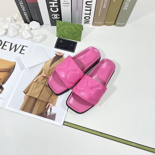 

2023ss womens and mens slippers with patterned solid color sandals designer shoes breathable and comfortable slippers., Black