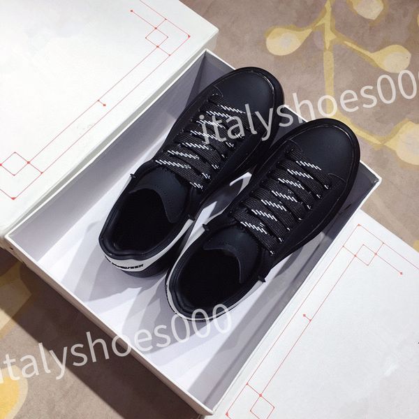 

2023 new luxury designer men trainer causal shoes fashion brand woman leather lace up platform sole sneakers white black mens women's s