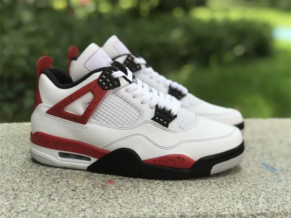 

men shoes jumpman 4 red cement snakeskin basketball shoes sports sneakers