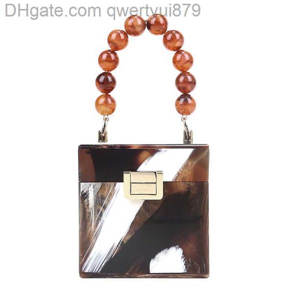 

evening bags square box acrylic bag beaded handbag temperament bags