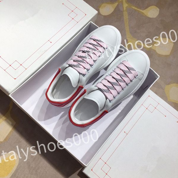 

designer men trainer causal shoes fashion brand woman leather lace up platform sole sneakers white black mens women's sizes 35-45