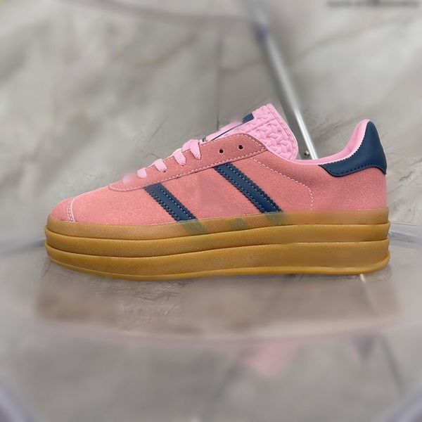 

new retro gazelle casual shoes men women fashion black white gum mens blue beige pink velvet bonner designer trainers platform sneakers 36-4