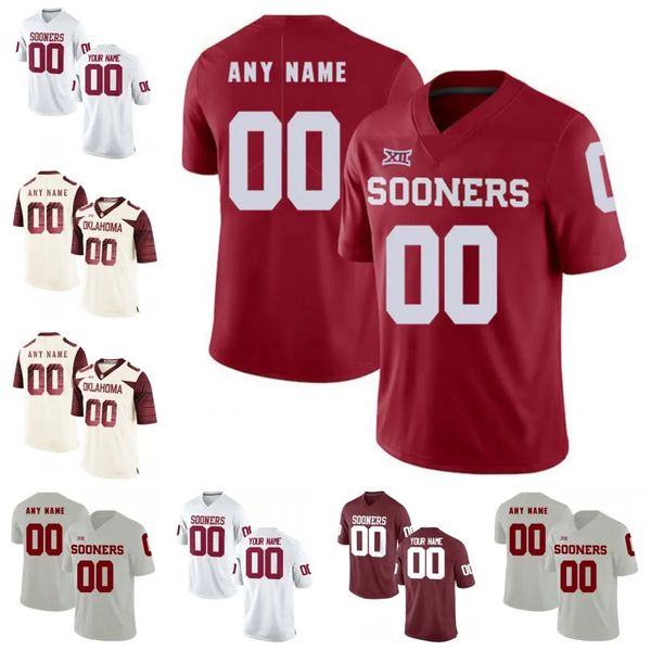 

mens stitched oklahoma sooners college football jerseys 1 kyler murray baker mayfield jalen hurts ceedee lamb marquise brown adrian peterson, Black