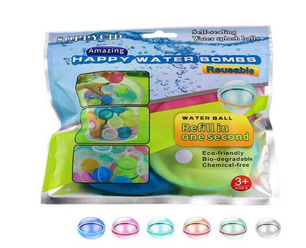 

reusable water balloons toy silicone rapid fill water balls backyard pool and beach outdoor toys for kids teens adults softball fi2680320