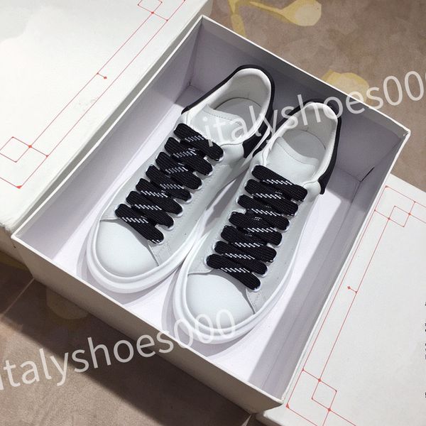 

2023 new luxury designer men trainer causal shoes fashion brand woman leather lace up platform sole sneakers white black mens womens sizes 3