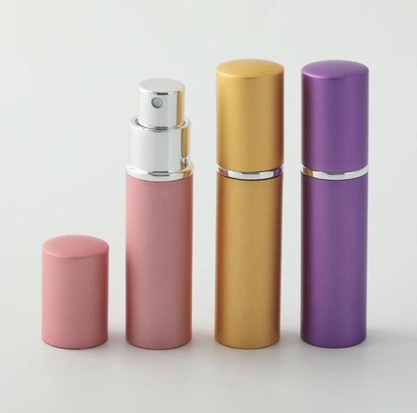 

10cc smooth aluminium perfume bottle 10ml refillable atomizer travel fragrance glass spray bottles home fragrances7889578