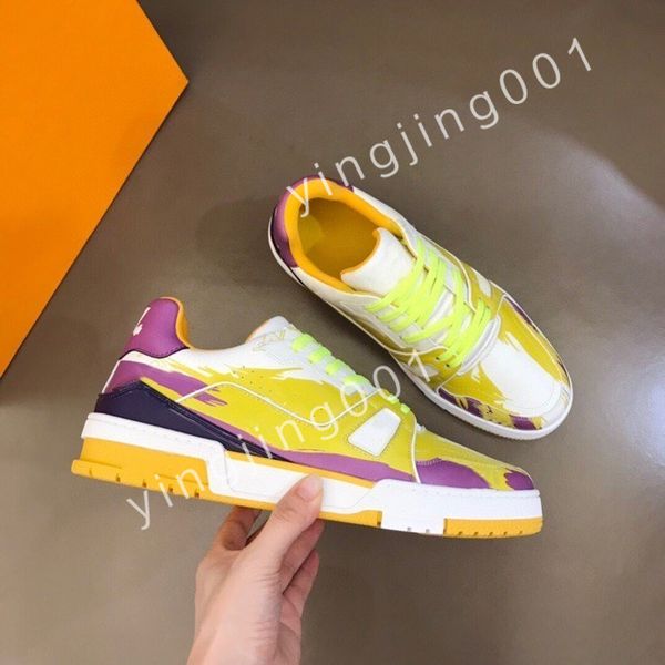 

2023 new platform designer boots low casual shoes sneakers women's mens fashion party flat leather vintage trainers, Black