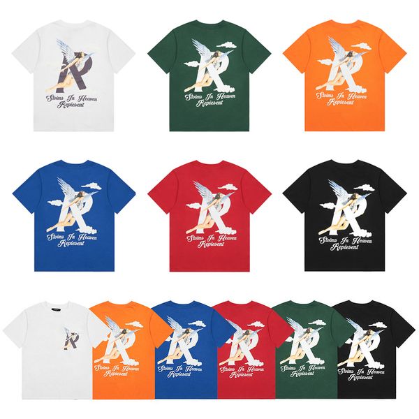 

mens represents vintage t shirts designer high street angels r printed polo shirts womens summer graphic tees, White;black