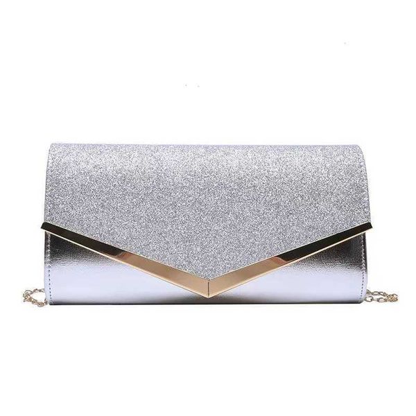 

splicing dinner bag bright film bag oblique cross bag evening gift bag