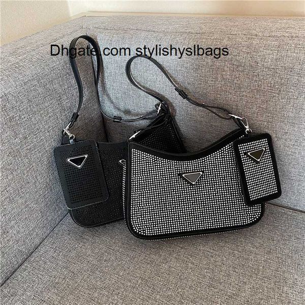 

evening bags diamond women's shoulder bag 2023 new street fashion bag diamond shoulder underarm bag fashion design handbag