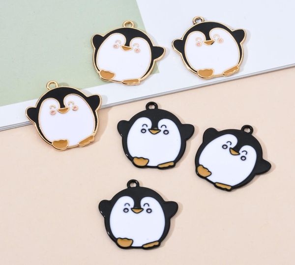 

10pcslot of alloy cartoon penguin charms for jewelry making and crafting charm fashion pendant bracelet necklace5470057, Silver