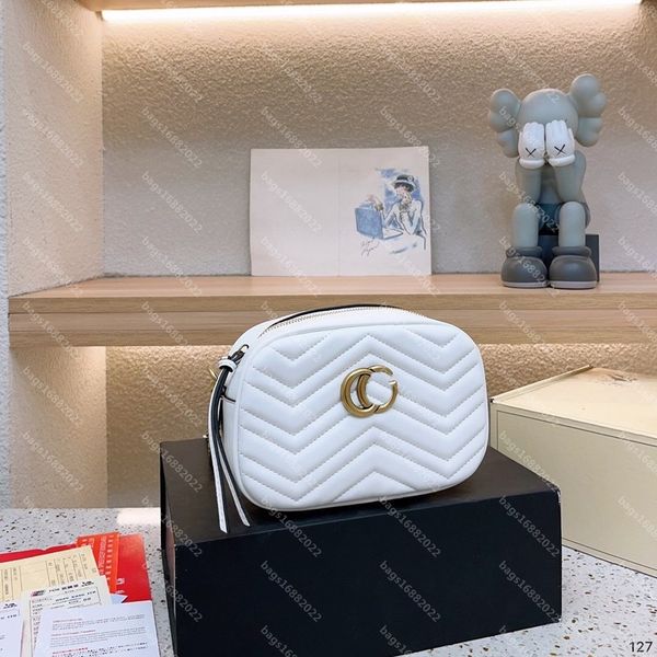 

marmont pocket bag women one shoulder crossbody bag designer bag handbag quilted v-shaped leather camera bag gg leather bag luxurys bags wal