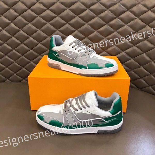 

2023 new luxurys designer running shoes men sports casual shoes ccity sneaker woman trainer calfskin reflective sneakers, Black