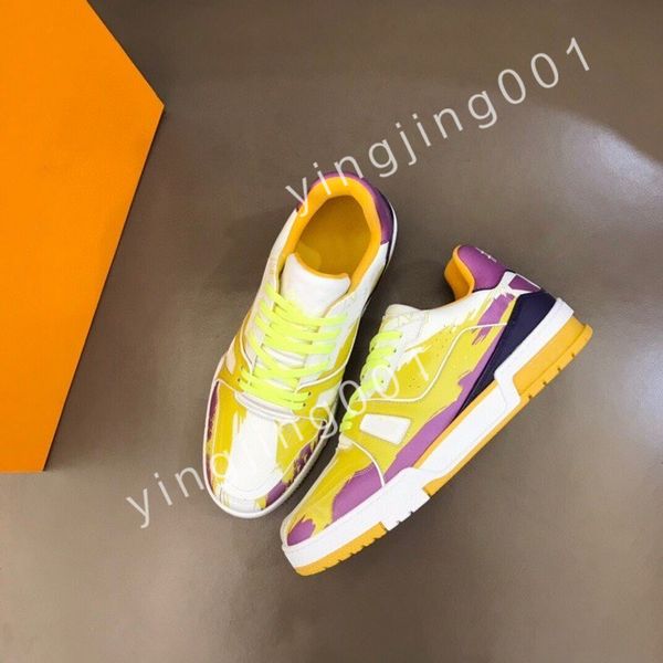 

2023 new platform designer boots low casual shoes sneakers women's mens fashion party flat leather vintage trainers, Black