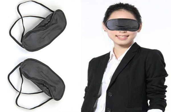 

50 pcs whole gift travel sleeping eye mask black shade blindfold eye patch night economic1801665