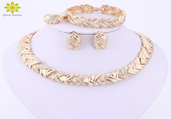 

2021 fashion dubai gold color jewelry sets costume big design gold color nigerian wedding african beads jewelry sets9191388, Golden;silver