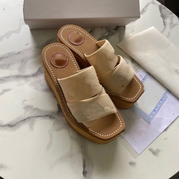 

famous designer sandals women women woody mules low high flat thick sole slippers slides summer lady flip flops shoes coach trainers sneaker, Black
