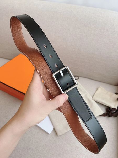 

brand belts for woman fashion leather belts men's designer business casual belt for men casual double h belts buckle men's cowhide, Black;brown