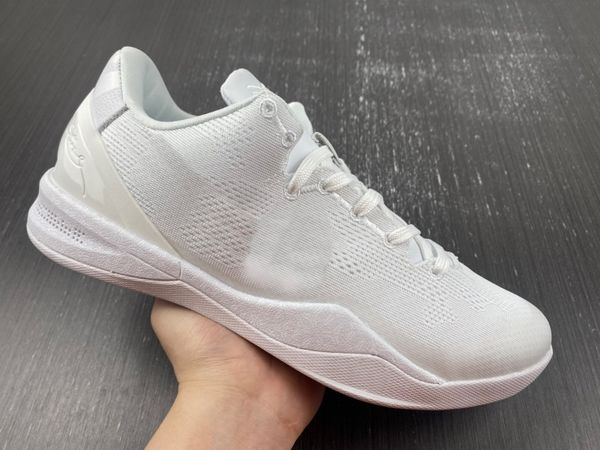 

2024 authentic basketball shoes men mamba  protro triple white fj9364-100 mens trainers outdoor sports sneakers, Red;white