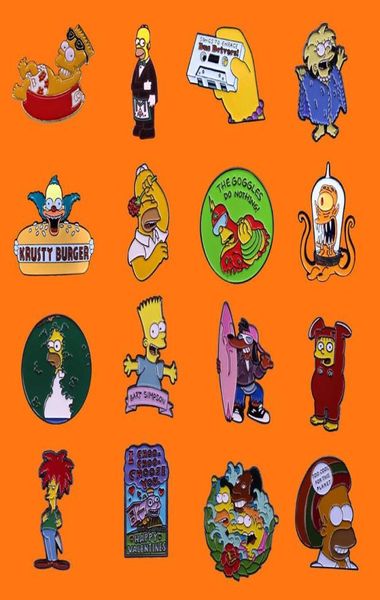 

pins brooches funny animation film enamel pins cute metal cartoon brooch backpack hat bag collar lapel badges men women fashion j3790632, Gray