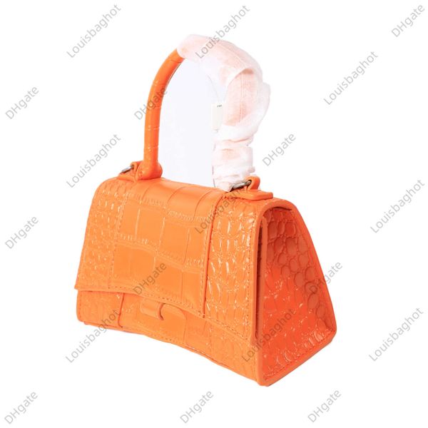 

women's men hourglass handle fashion crossbody bags clutch flap tote leather pochette luxury designer wallet purses crocodile pattern h