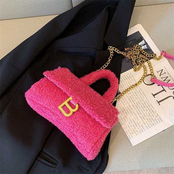 

designer bag 2023 handbag autumn premium lamb hair handheld one shoulder crossbody for women