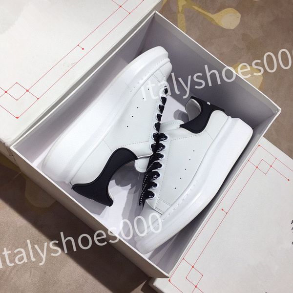 

2023 luxury designer men trainer causal shoes fashion brand woman leather lace up platform sole sneakers white black mens womens sizes 35-45