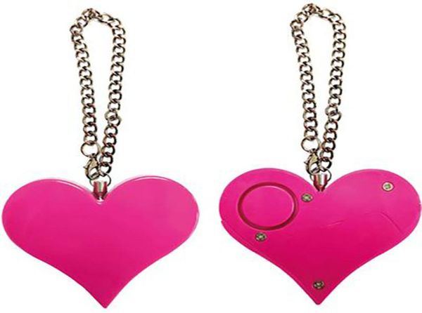 

125db personal security alarm heart shape personal security alarm keychain emergency self defense siren self defense alarm1403920