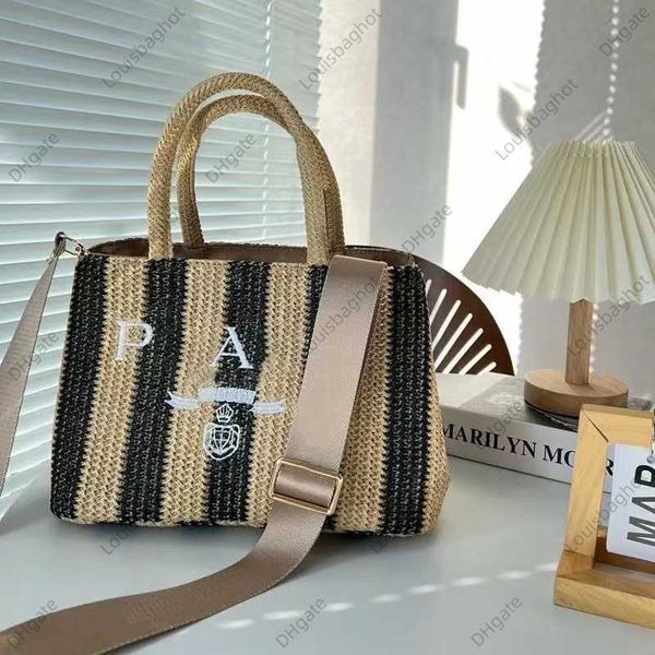 

designer raffia shoulder bedding bag tote women beach bags luxury handbags mesh breathing bags woven shopping summer straw microfiber embroi
