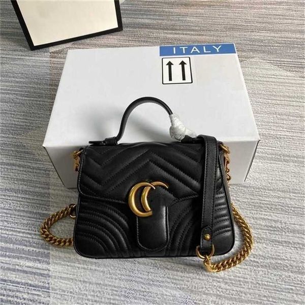 

designer bag handbag style 2023 postman metal buckle wavy fold