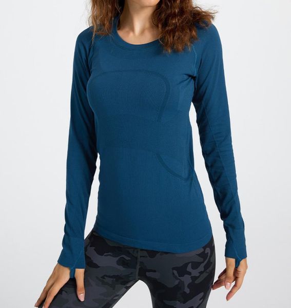 

yoga sports woman gym full sleeve round collar shirts breathable quick dry slim outfit8928185