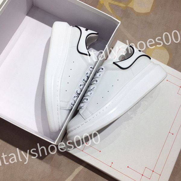 

luxury designer men trainer causal shoes fashion brand woman leather lace up platform sole sneakers white black mens womens sizes 35-45
