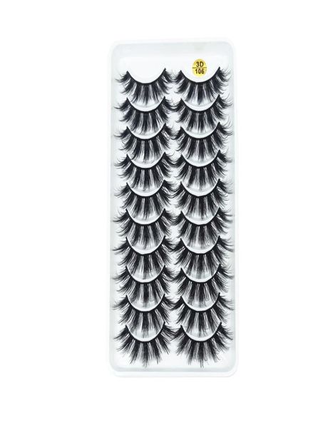 

5d eyelashes lashes natural long cross 10 pairs thick party big eyes makeup cosmetic tools3053913