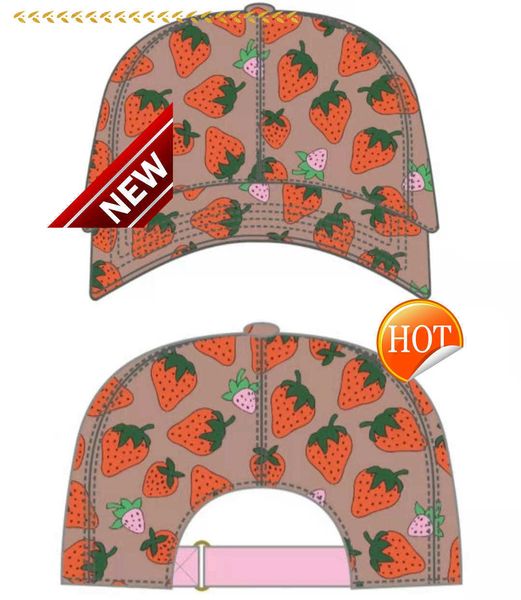 

1ity strawberry baseball caps man's cotton cactus classic letter Ball caps summer women sun hats outdoor adjustable Snapback Cap girl's cute visor1001783