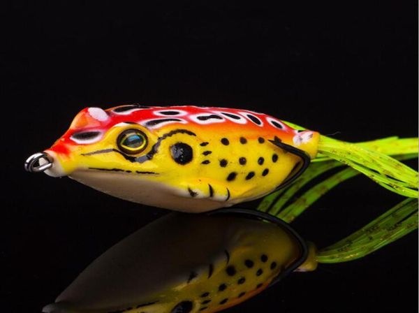 

new soft lures fishing lure bait tackle 55cm13g colorful frog rubber frogs4695048
