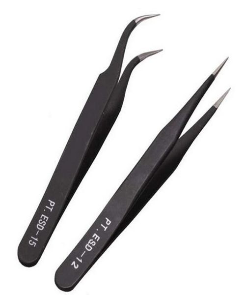 

antiacid steel curved straight tweezers makeup eyelash false eyelashes extension eye lashes styling9501884