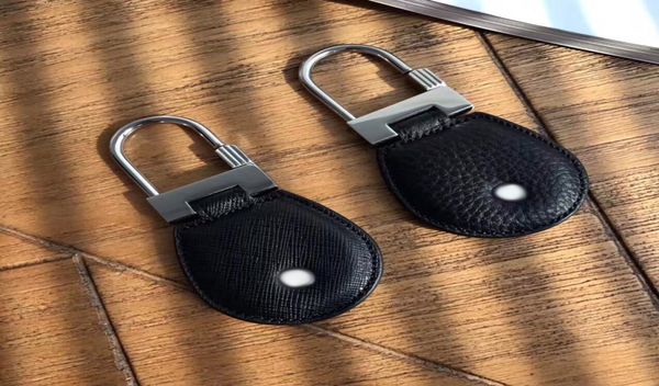 

luxury jewelry key rings for men black leather steel gift with box5906311, Slivery;golden