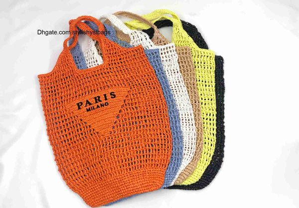 

evening bags letter straw handbag for women hollow big tote summer beach bucket bag ladies fashion shoulder bag shopper underarm bag