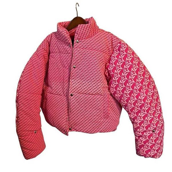 

winter mens down jackets pink spider printed down coat sp5der designer jacket men women hip-hop baseball jacket high version clothing, Black;brown