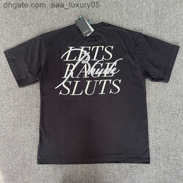 

designer fashion clothing tees hip hop tshirts rhude american embroidery slogan loose fitting short sleeved t-shirt trendy men streetwear s, White;black