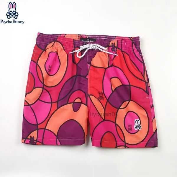 

psycho bunny designer shorts mens fashion beach pants skull rabbit luxury brand surfing sports quick dried european style rhude size s-xl 11, White;black