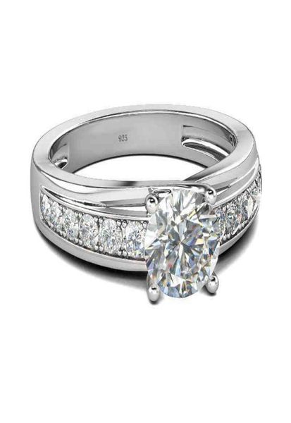 

moissanite silver ring women 1ct d color vvs1 039s jewelry accessories engagement wedding 925 rings for new8926013